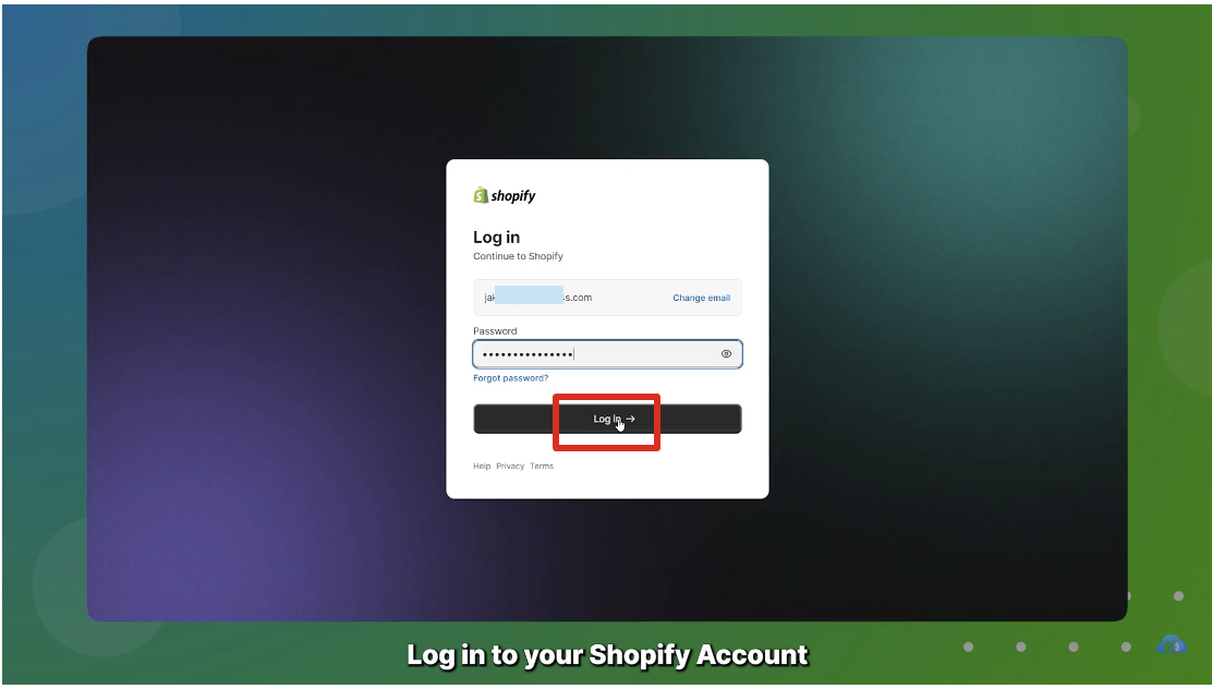 Shopify Login