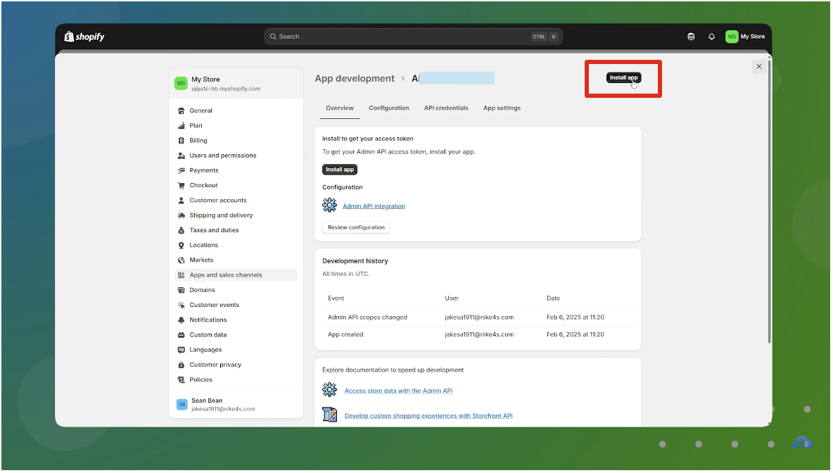 Install Confirmation