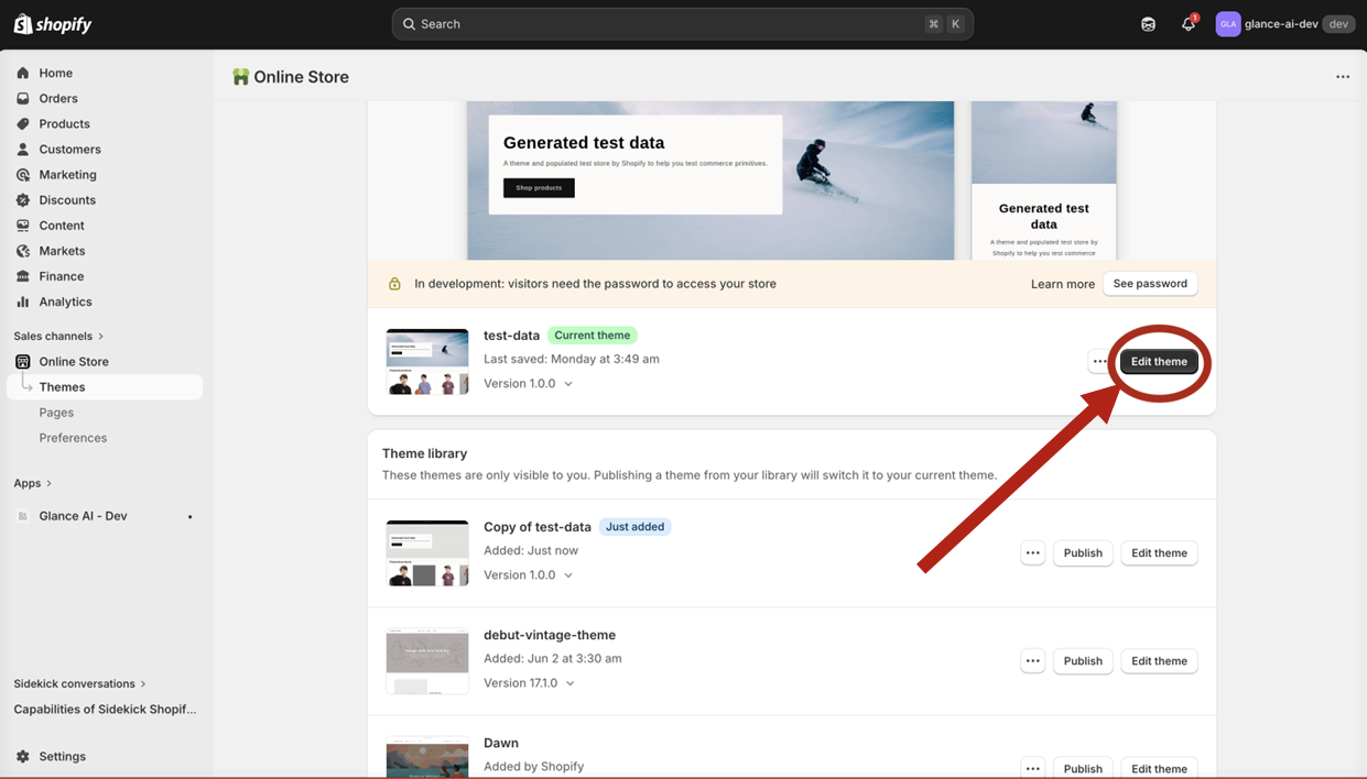 Customize Theme